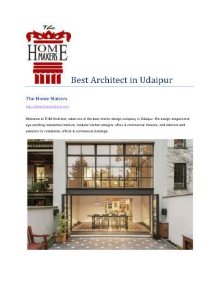 Best Architect in Udaipur