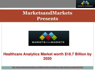 Healthcare Analytics/Medical Analytics Market by Application, Types, Delivery & End-User - 2020 | MarketsandMarkets