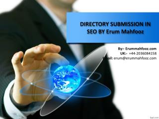 Directory Submission In Seo By Erum Mahfooz