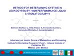 METHOD FOR DETERMINING CYSTINE IN LEUKOCYTES BY HIGH PERFORMANCE LIQUID CHROMATOGRAPHY