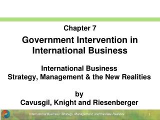 International Business Strategy, Management &amp; the New Realities by Cavusgil, Knight and Riesenberger