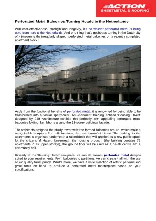 Perforated Metal Sheets producers at Queensland