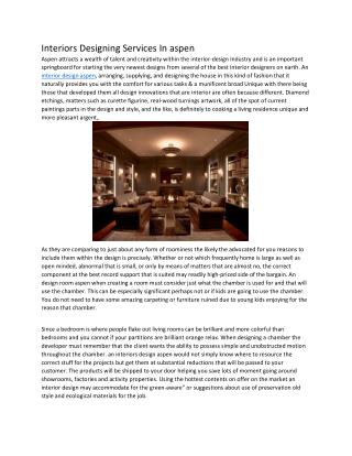 The Interior Designer