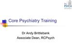 Core Psychiatry Training
