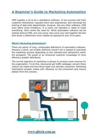 What's Marketing Automation?