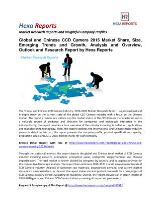 Global and Chinese CCD Camera Market Share, Size, Emerging Trends and Forecast