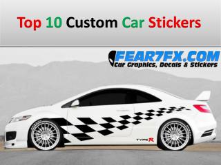 Top 10 Custom Car Stickers