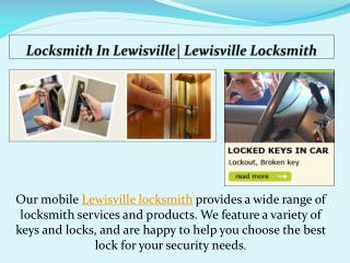 Locksmith In Lewisville| Lewisville Locksmith