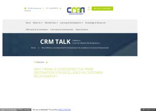 Why CRMAA is Condidered The Prime Destination for Excellence in Customer Relationship