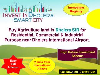 Buy Agriculture Land in Dholera SIR