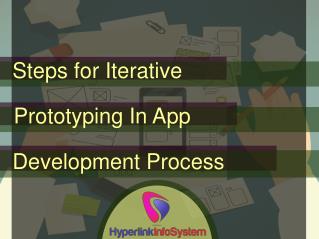 Steps for Iterative Prototyping In App Development Process