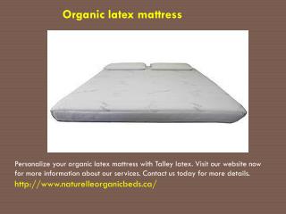 Organic latex mattress