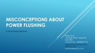 Read to Know Some Misconceptions About Power flushing