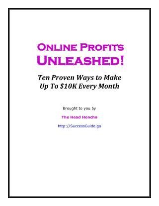 Online Profits Unleashed!