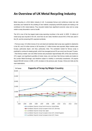 Prospect of Copper Granulator in UK Copper Recycling Industry