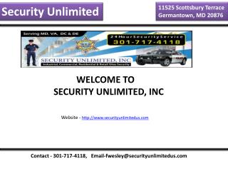 Special Event Security Maryland
