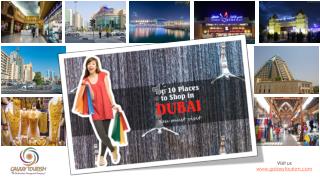 Top 10 Places to Shop in Dubai - you must visit