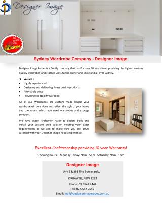 Ppt Sydney Wardrobe Company Designer Image Powerpoint