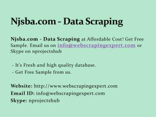 Njsba.com - Data Scraping