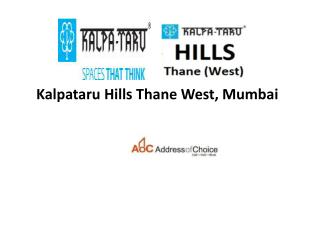 Kalpataru Hills New Project Thane | call 91 8000377231