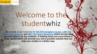 OPS 571 Final Exam - UOP OPS 571 Final Exam Answers on Studentwhiz