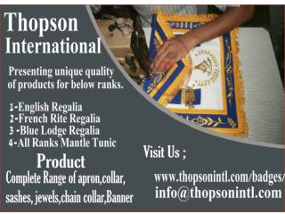 Blue lodge apron production
