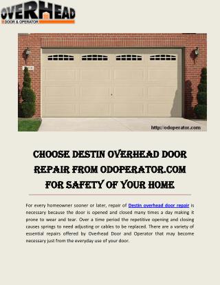 Garage Door Service Ft Walton