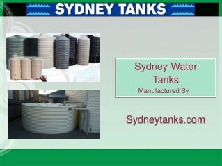 Sydney Water tanks