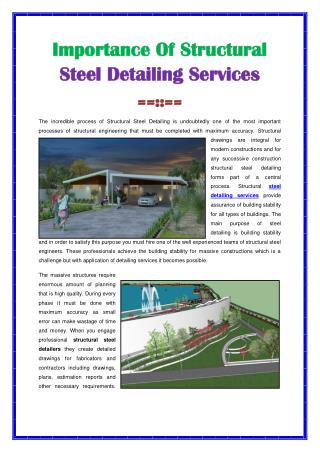 Steel Detailing Services