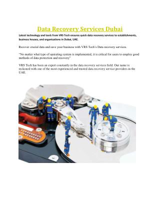 Data Recovery Services - Data Recovery Solutions Dubai