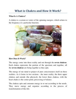 What is Chakra and How It Work?