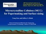 2007 International Conference on Nanotechnology for the Forest Products Industry, June 13-15, 2007, Knoxville, TN