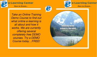 E-Learning - Training and Certification