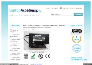 Voor 120w MSI Chicony A12-120P1A A120A007L AC Adapter