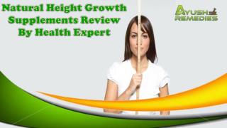 Natural Height Growth Supplements Review By Health Expert