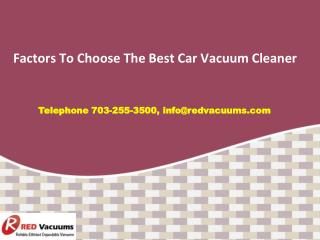 Factors To Choose The Best Car Vacuum Cleaner