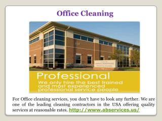 Commercial Cleaning Services