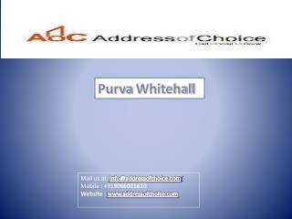Purva Whitehall New Lanuch Project Bangalore, Sarjapur Road