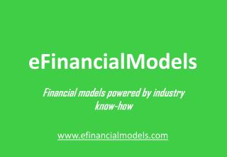 eFinancial models powered by industry know-how