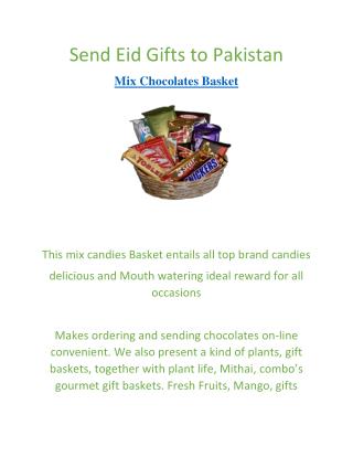 Send Eid Gifts to Pakistan | Mix Chocolates Basket