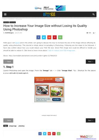 How to Increase Your Image Size without Losing its Quality Using Photoshop