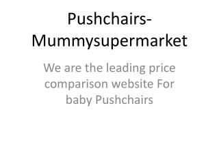 Pushchairs