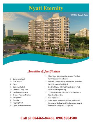 Flats for sale in Nyati Eternity Phase 4 at NIBM Road Pune