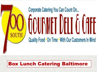 Southdeli-Box Lunch Catering Baltimore