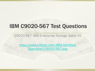 IBM C9020-567 Test Questions Killtest