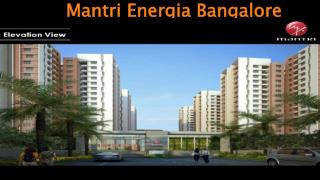 Mantri Energia Bangalore