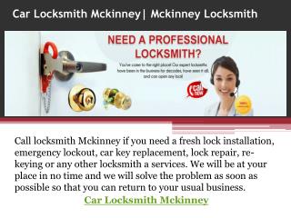 Car locksmith Mckinney