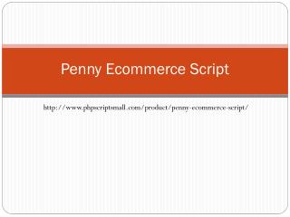 Penny Ecommerce Script - PHP Scripts Mall