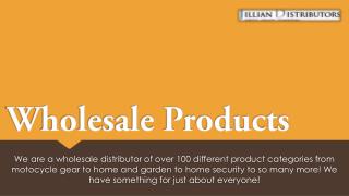 wholesale products