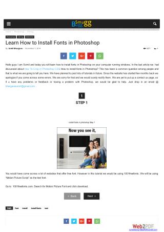 Learn How to Install Fonts in Photoshop